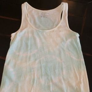 Water colored tie dye tank top